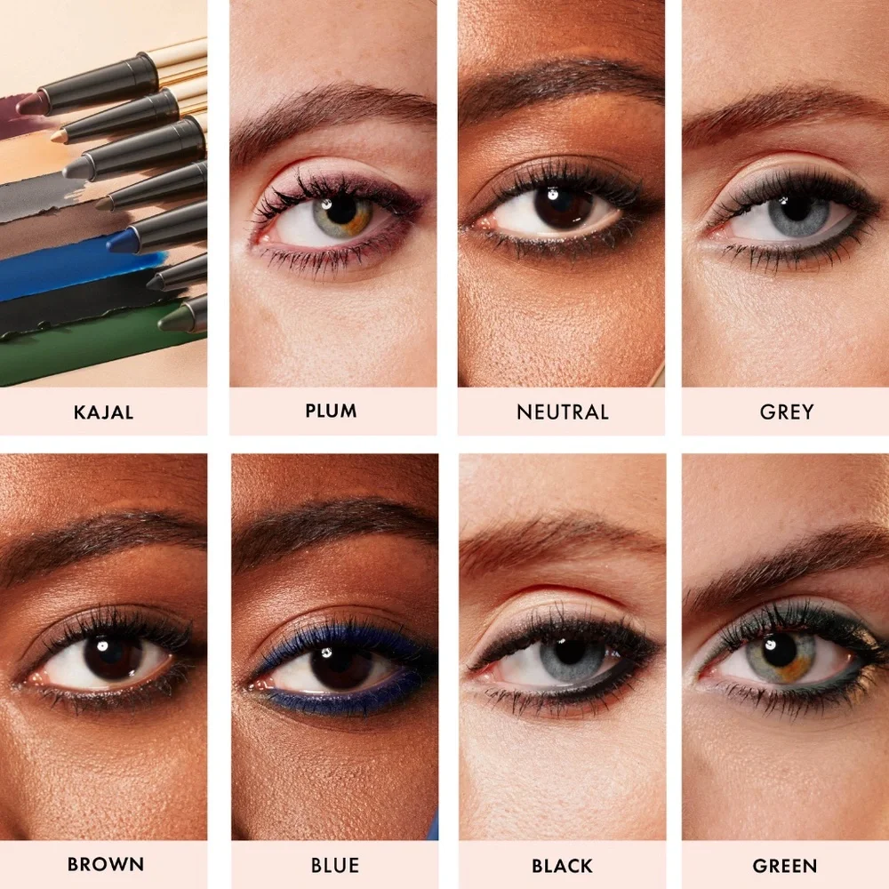 MIDNIGHT BLACK Smokey Eye Duo Dual-Ended Kajal Eyeliner NEW UNUSED BOXED